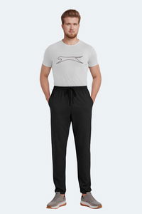Slazenger - Slazenger JERRY Büyük Beden Erkek Cepli Siyah Eşofman Altı Slazenger - Slazenger JERRY Büyük Beden Erkek Cepli Siyah Eşofman Altı