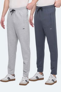 Slazenger - Slazenger JERRY NRM 2 Lİ SET Erkek Cepli Gri - Koyu Gri Eşofman Altı Slazenger - Slazenger JERRY NRM 2 Lİ SET Erkek Cepli Gri - Koyu Gri Eşofman Altı