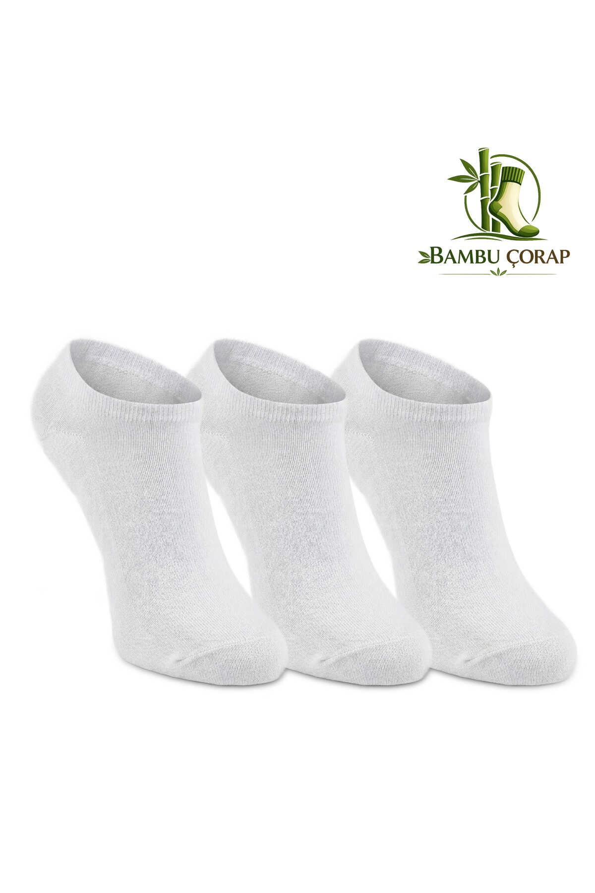 Slazenger - Slazenger JESTER 3 lü Kadın Bambu Beyaz Çorap