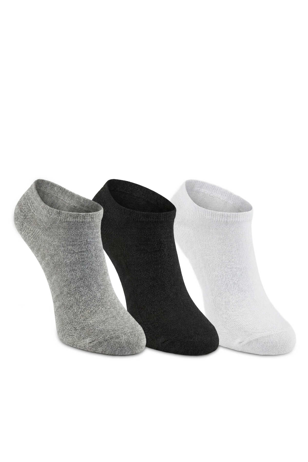 Slazenger - Slazenger JESTER 3 lü Kadın Bambu Siyah / Gri Çorap