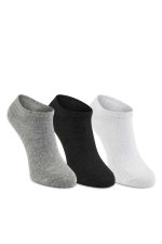 Slazenger - Slazenger JESTER 3 lü Kadın Bambu Siyah / Gri Çorap