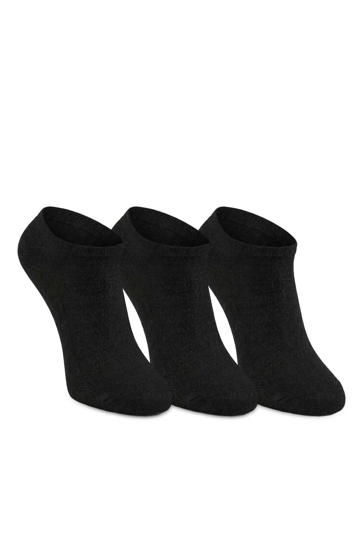 Slazenger - Slazenger JESTER 3 lü Kadın Bambu Siyah Çorap