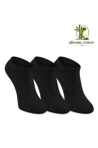 Slazenger - Slazenger JESTER 3 lü Kadın Bambu Siyah Çorap