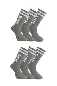 Slazenger - Slazenger JINN 6 lı Set Erkek Gri Çorap
