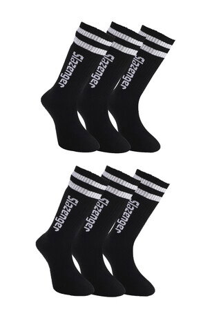 Slazenger JINN 6 lı Set Erkek Soket Siyah Çorap 