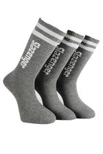 Slazenger - Slazenger JINN 3 lü Erkek Spor Gri Çorap