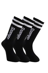 Slazenger - Slazenger JINN 3 lü Erkek Spor Siyah Çorap