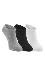 Slazenger - Slazenger JOLLY 3 lü Erkek Bambu Siyah / Gri Çorap