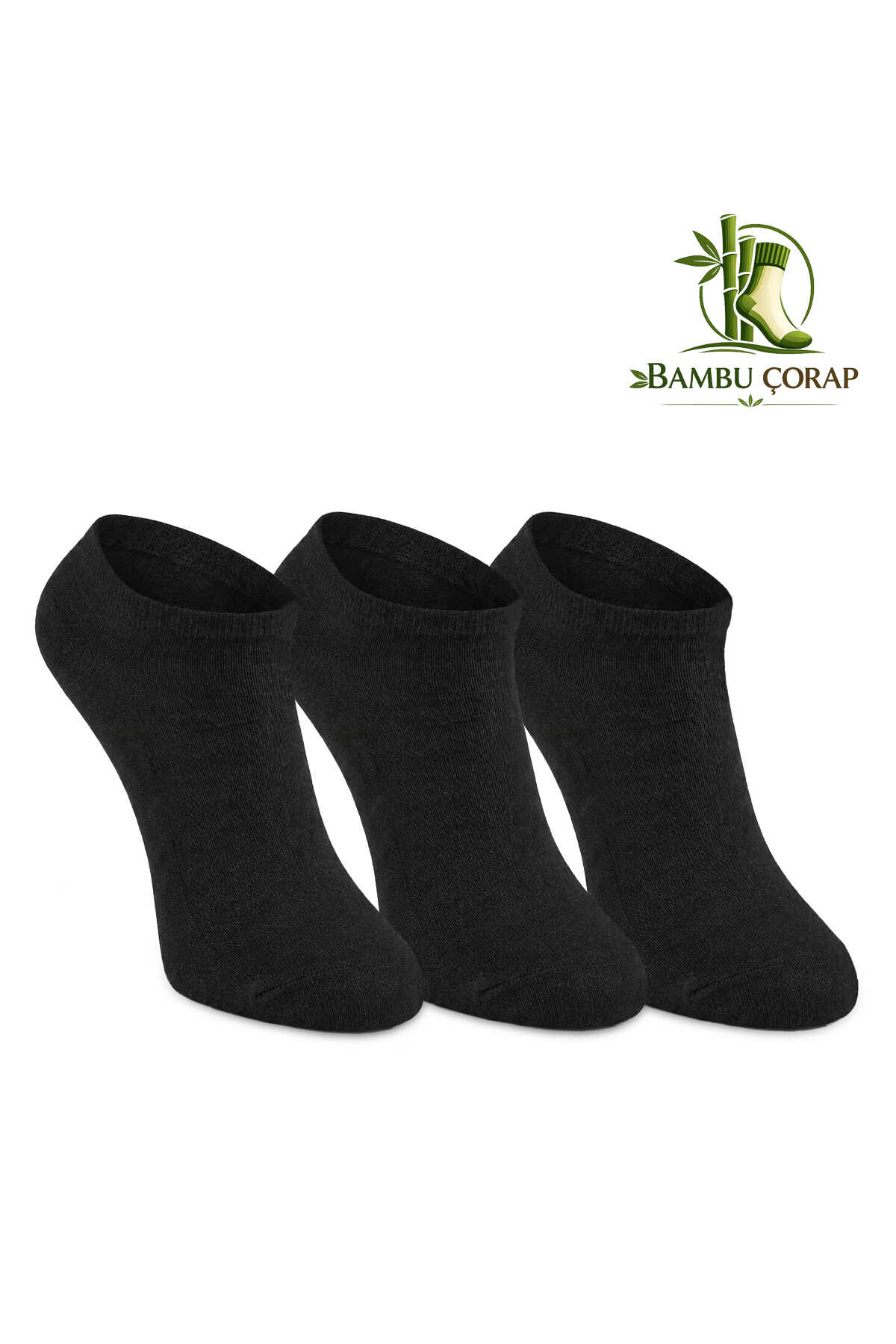 Slazenger - Slazenger JOLLY 3 lü Erkek Bambu Siyah Çorap