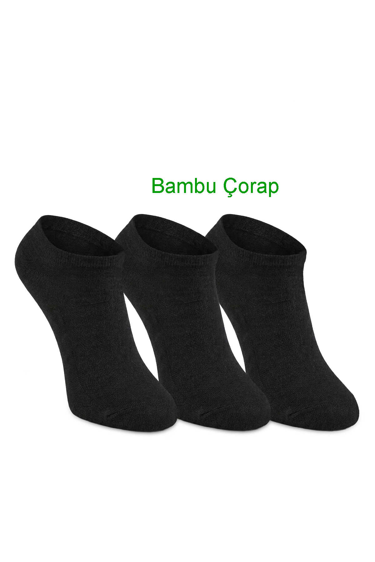 Slazenger - Slazenger JOLLY 3 lü Erkek Bambu Siyah Çorap