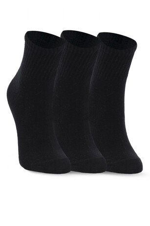 Slazenger JORIX 3 lü Kadın Soket Siyah Çorap