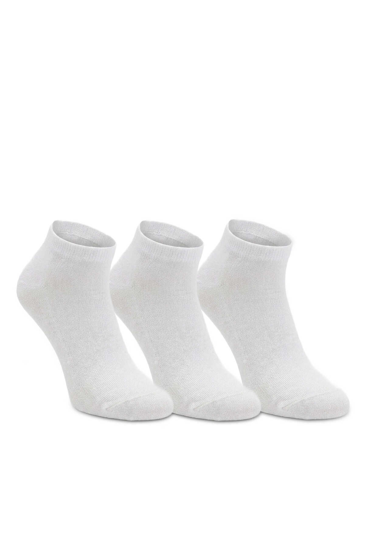 Slazenger - Slazenger JOYRIDE 3 lü Kadın Bambu Beyaz Çorap