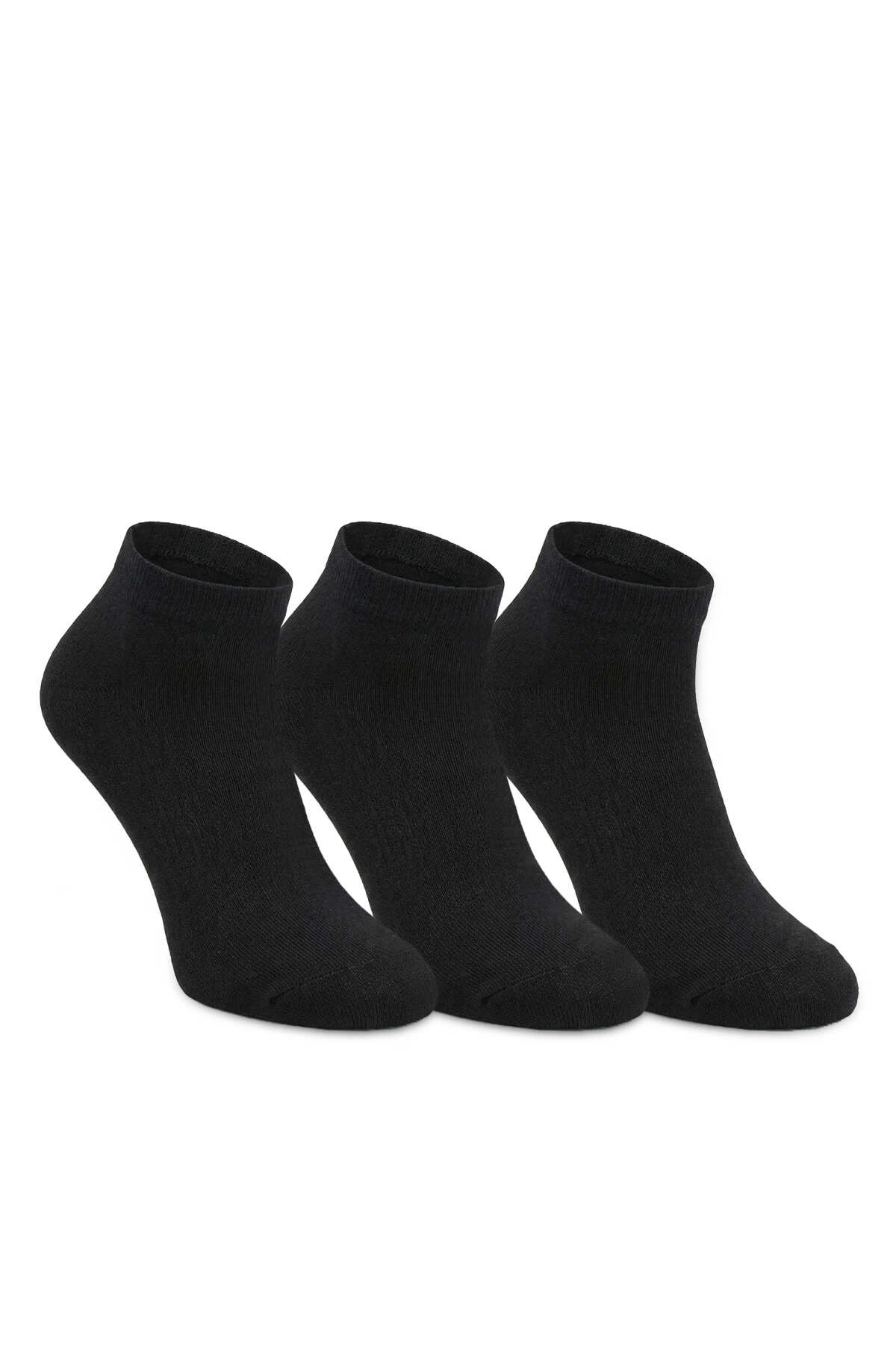 Slazenger - Slazenger JOYRIDE 3 lü Kadın Bambu Siyah Çorap