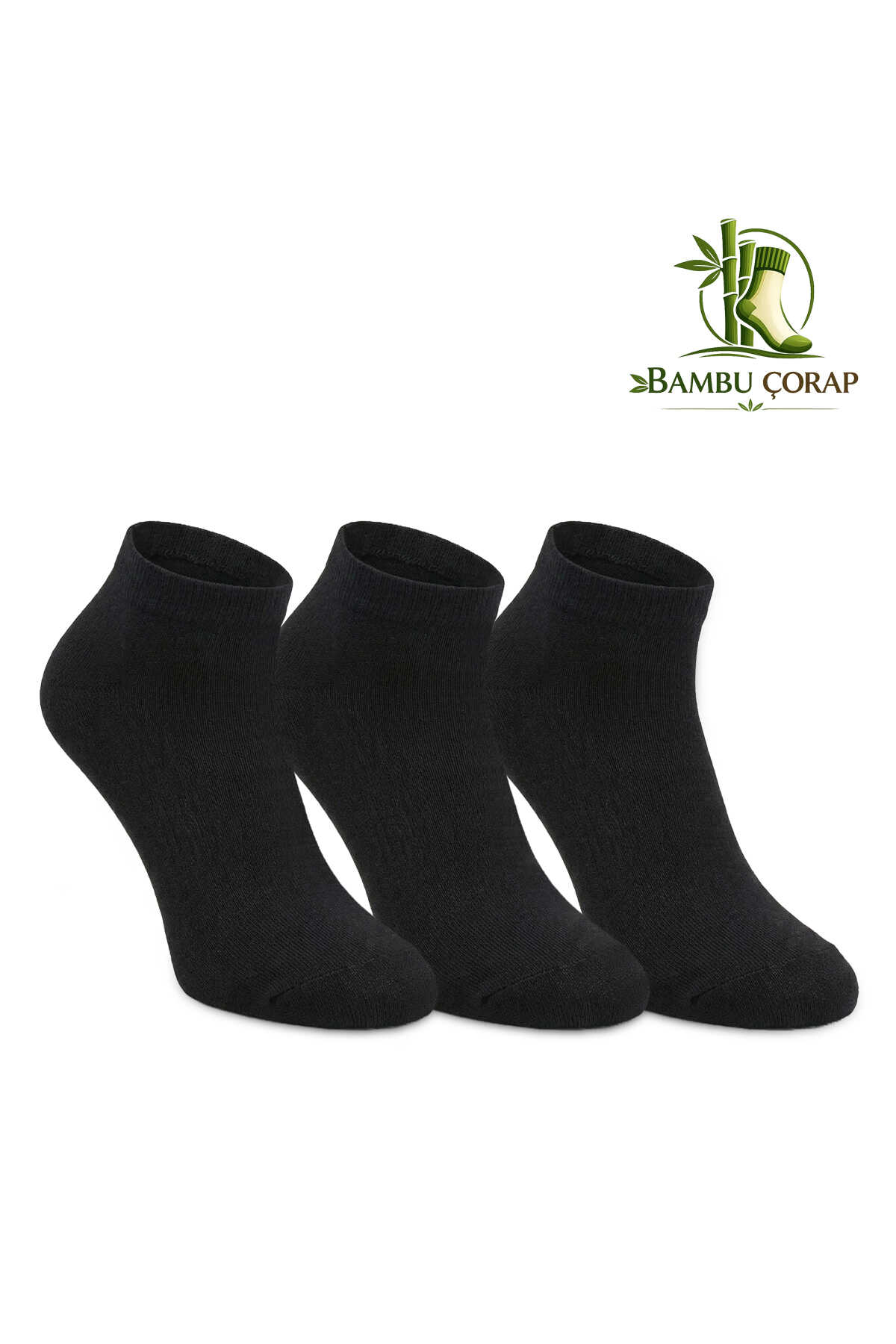 Slazenger - Slazenger JOYRIDE 3 lü Kadın Bambu Siyah Çorap