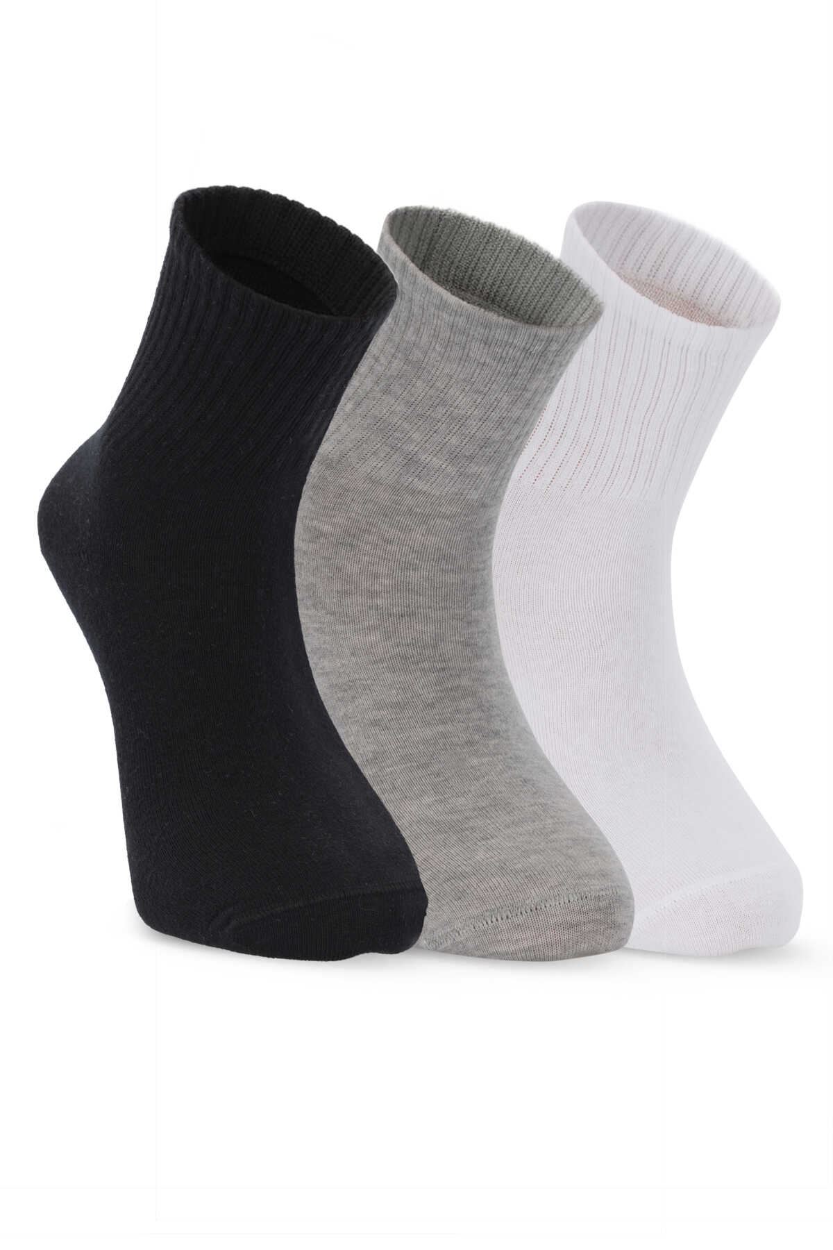 Slazenger - Slazenger JUMPY 3 lü Erkek Siyah / Gri Çorap