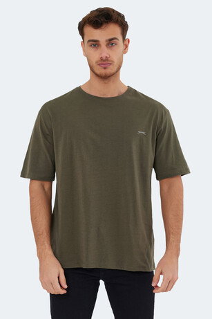 Slazenger KAISER IN Oversize Erkek Oversıze Haki Tişört