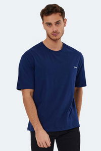 Slazenger - Slazenger KAISER IN Oversize Erkek Oversıze Lacivert Tişört Slazenger - Slazenger KAISER IN Oversize Erkek Oversıze Lacivert Tişört