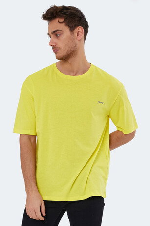 Slazenger KAISER IN Oversize Erkek Oversıze Sarı Tişört