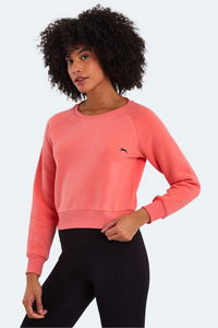 Slazenger - Slazenger KAITO IN Kadın Mercan Sweatshırt Slazenger - Slazenger KAITO IN Kadın Mercan Sweatshırt