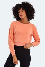 Slazenger - Slazenger KAITO IN Kadın Pudra Sweatshırt Slazenger - Slazenger KAITO IN Kadın Pudra Sweatshırt