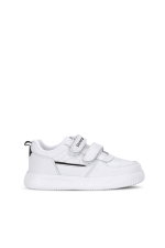 Slazenger - Slazenger KALIPSO F Unisex Çocuk Cırt Cırtlı Beyaz / Siyah Günlük Spor Ayakkabısı
