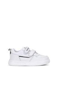 Slazenger - Slazenger KALIPSO F Unisex Çocuk Cırtlı Beyaz / Siyah Günlük Spor Ayakkabısı