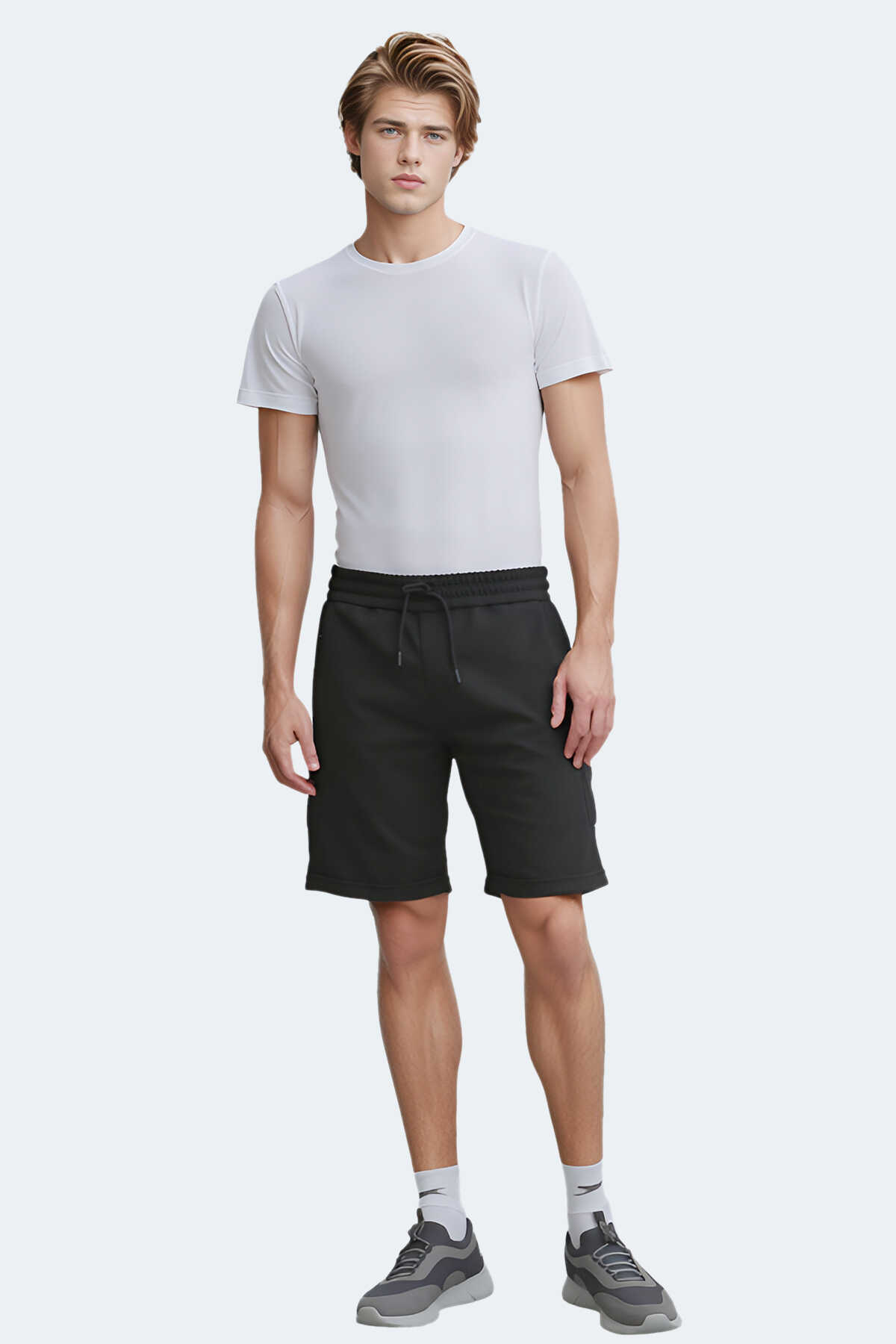 Slazenger - Slazenger KANANI I Erkek Şort Siyah