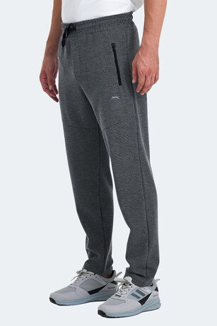 Slazenger KANE IN Erkek Fermuar Cepli Gri / Koyu Gri Eşofman Altı 