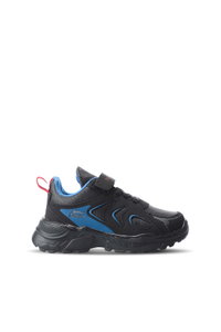 Slazenger - Slazenger KANEVA I Erkek Çocuk Cırt Cırtlı Siyah / Siyah Sneaker