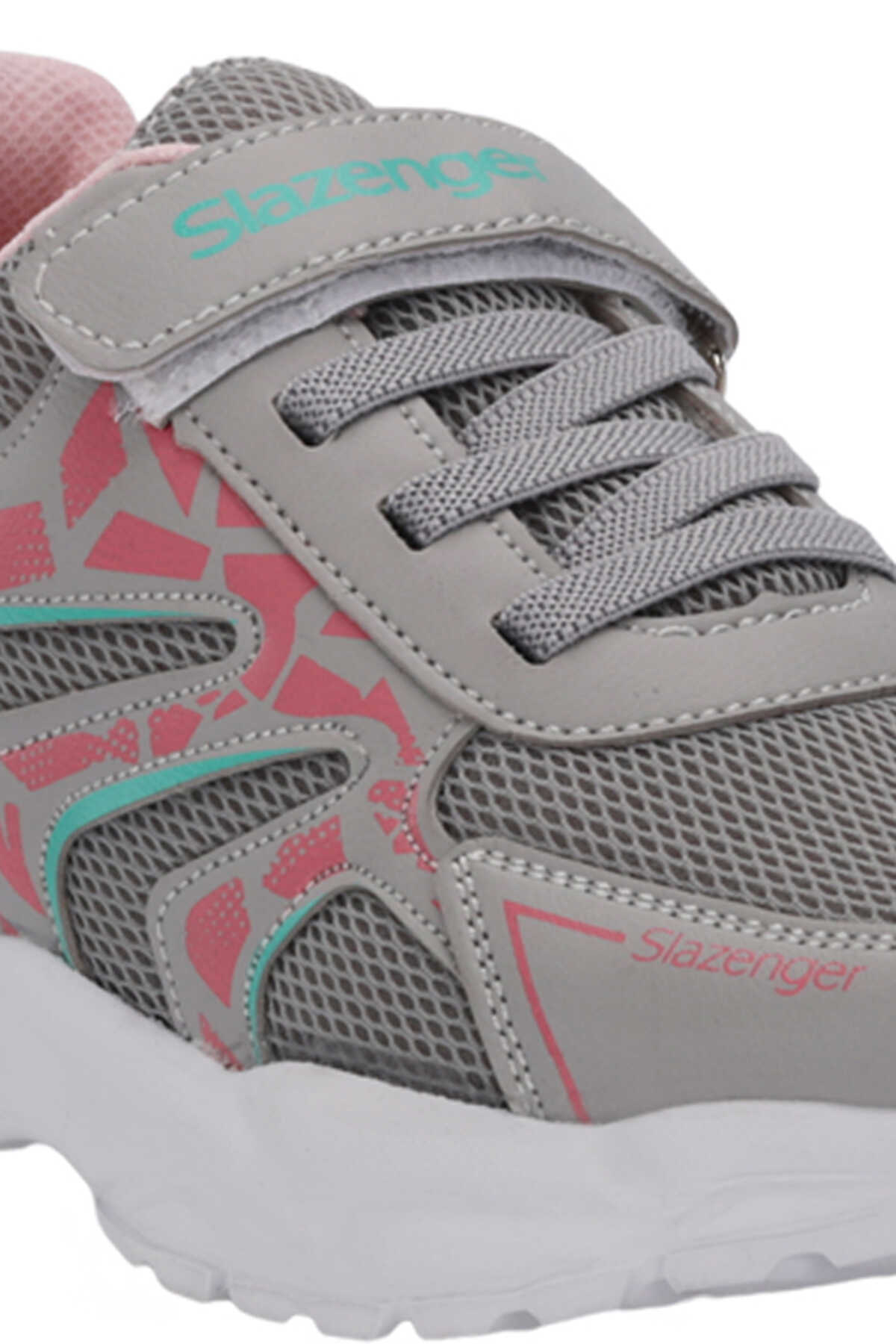 Slazenger - Slazenger KANNER I Kız Çocuk Sneaker Ayakkabı Gri / Pembe
