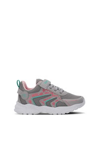 Slazenger - Slazenger KANNER I Kız Çocuk Cırt Cırtlı Gri / Pembe Günlük Spor Ayakkabısı