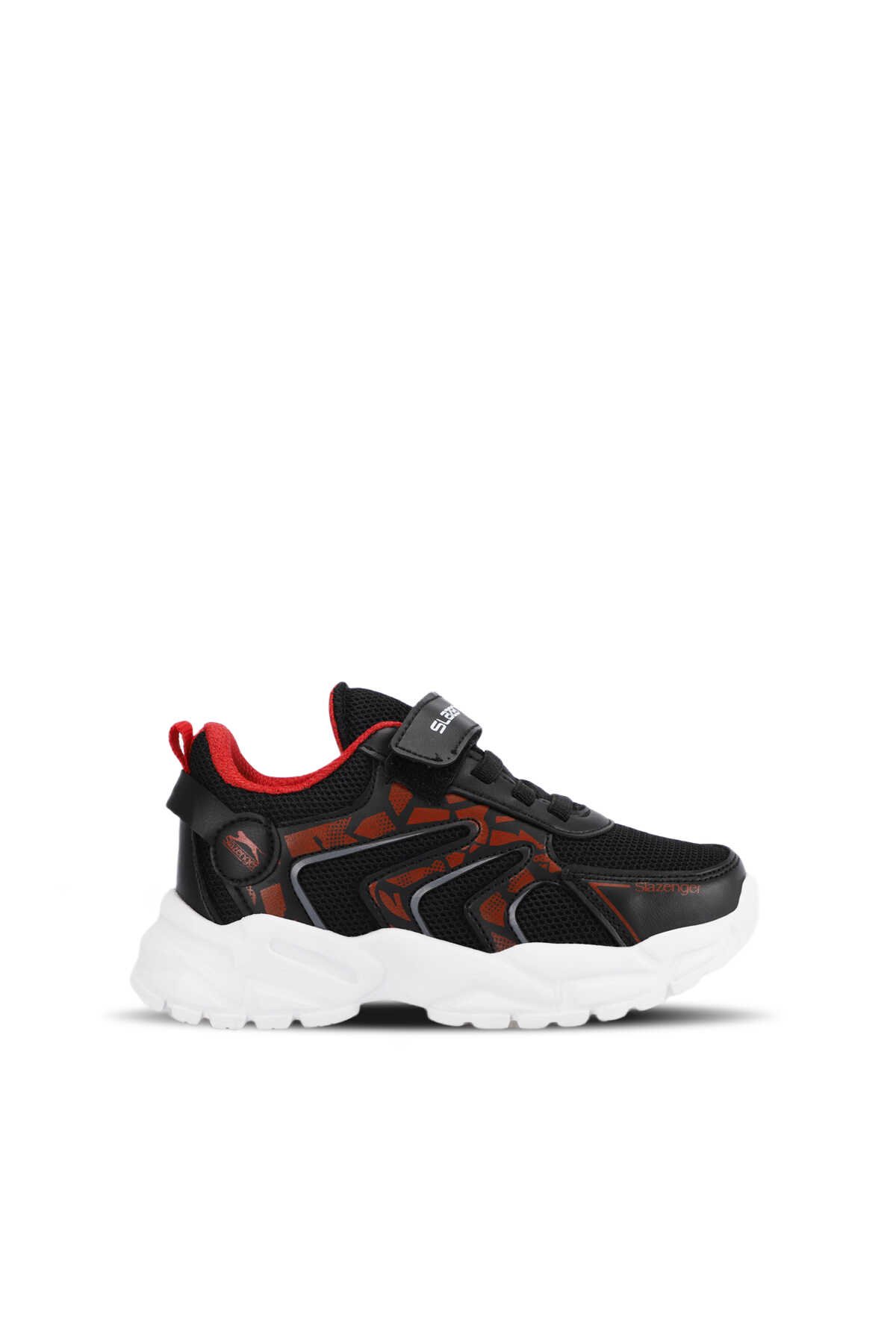Slazenger - Slazenger KANNER Sneaker Erkek Çocuk Ayakkabı Siyah / Kırmızı