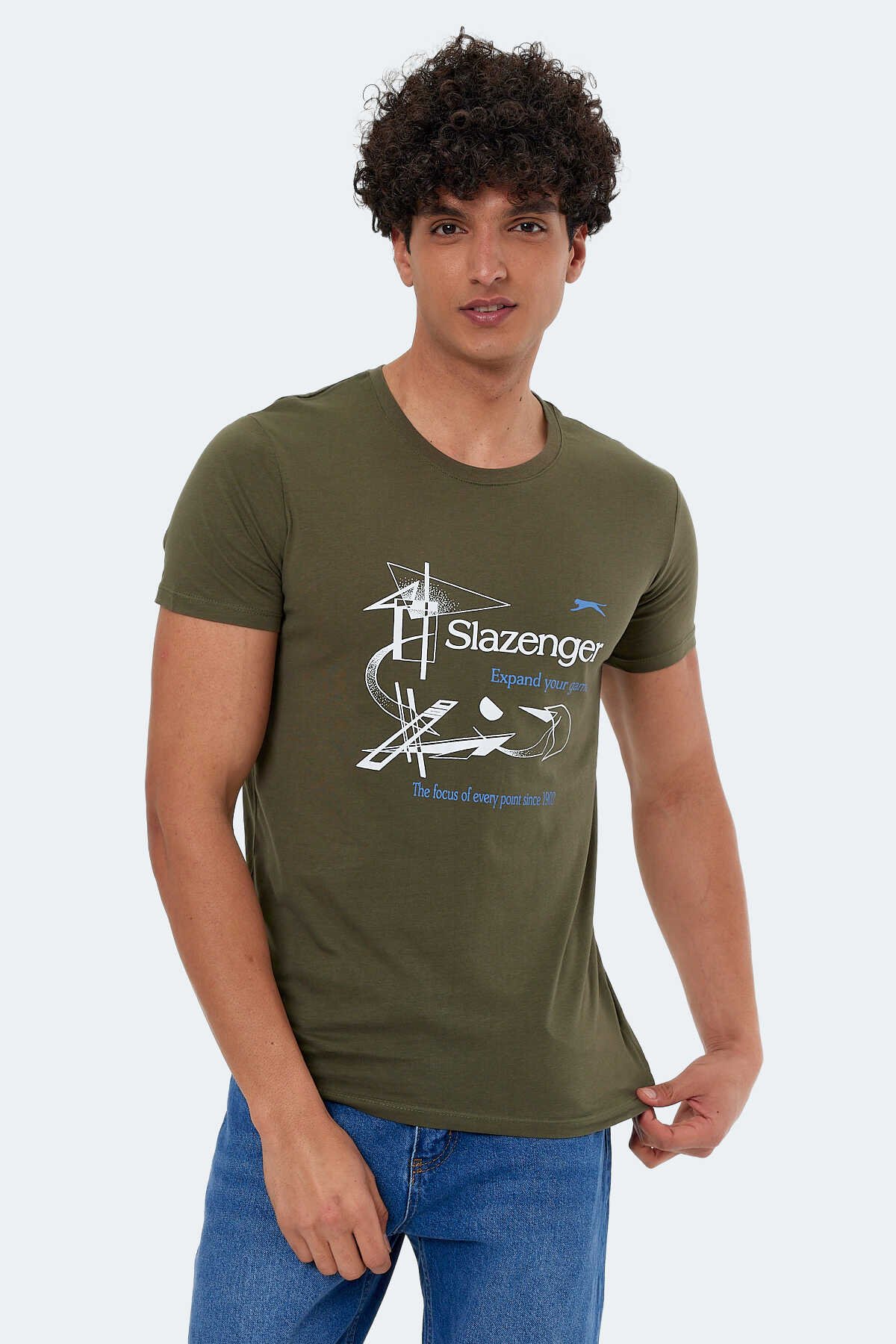 Slazenger KAREL Erkek Kısa Kol T-Shirt Haki