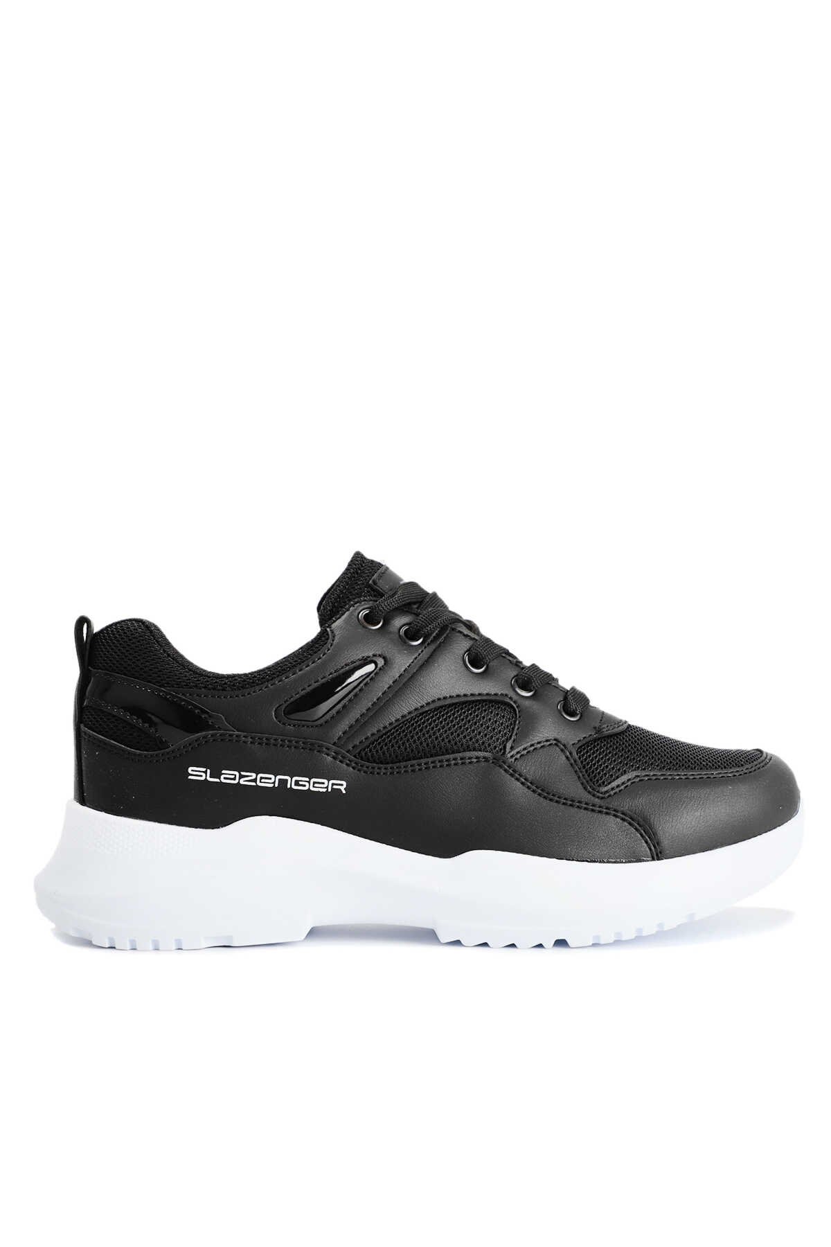 Slazenger - Slazenger KARPOS I Sneaker Kadın Ayakkabı Siyah / Beyaz