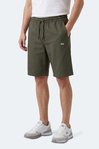 Slazenger - Slazenger KASEY Erkek Pamuklu Haki Şort