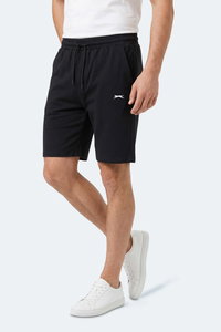 Slazenger - Slazenger KASEY Erkek Pamuklu Siyah Şort