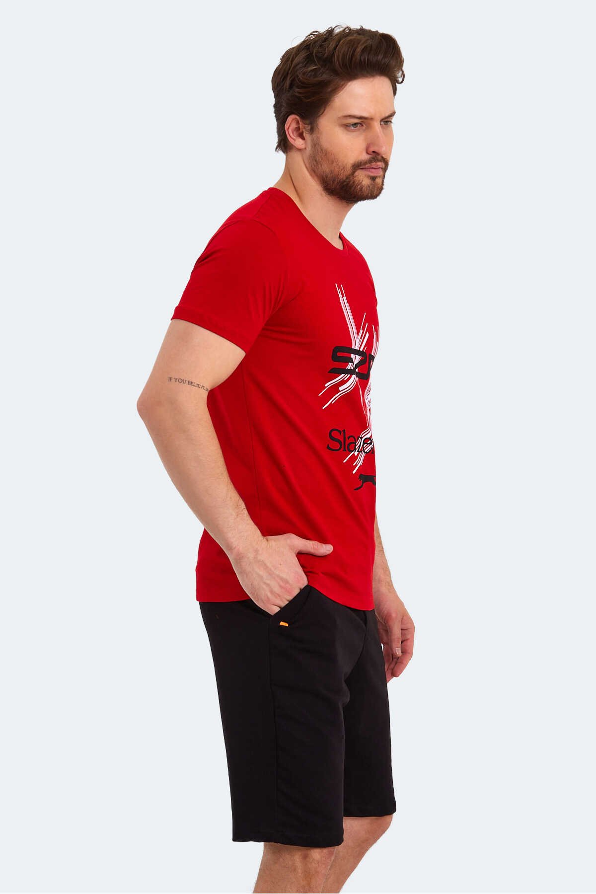 KASUR Erkek Kısa Kollu T-Shirt Kırmızı
