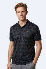 Slazenger - Slazenger KATARIN Erkek Polo Yaka Siyah Tişört