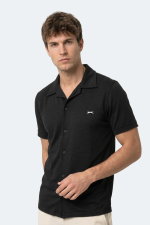 Slazenger - Slazenger KATELIN Erkek Siyah Gömlek