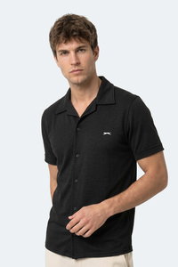 Slazenger - Slazenger KATELIN Erkek Siyah Gömlek