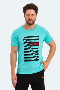 Slazenger - Slazenger KATELL IN Erkek Baskılı Nane Tişört Slazenger - Slazenger KATELL IN Erkek Baskılı Nane Tişört