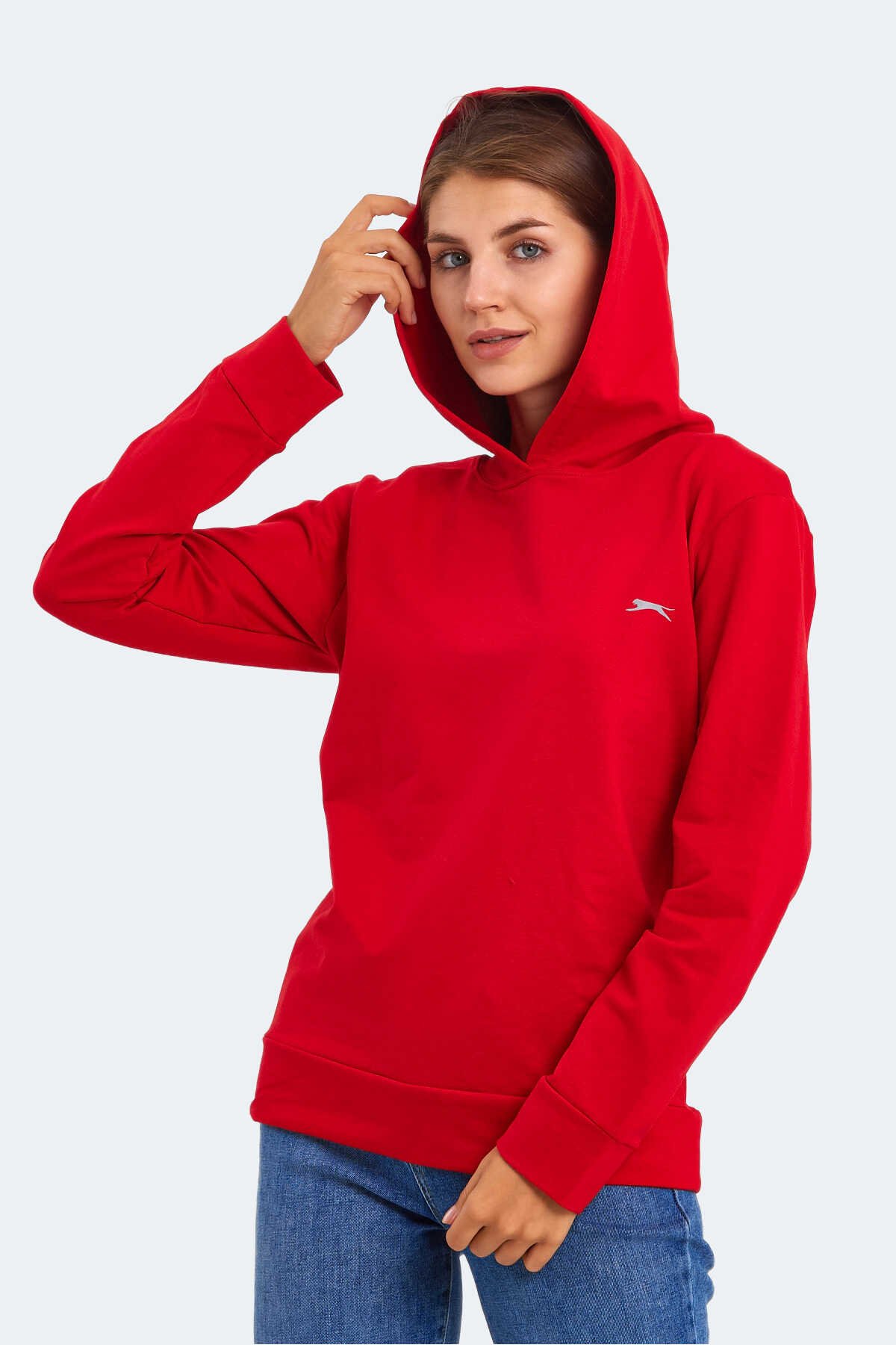 Slazenger - Slazenger KATHY Kadın Sweatshirt Kırmızı