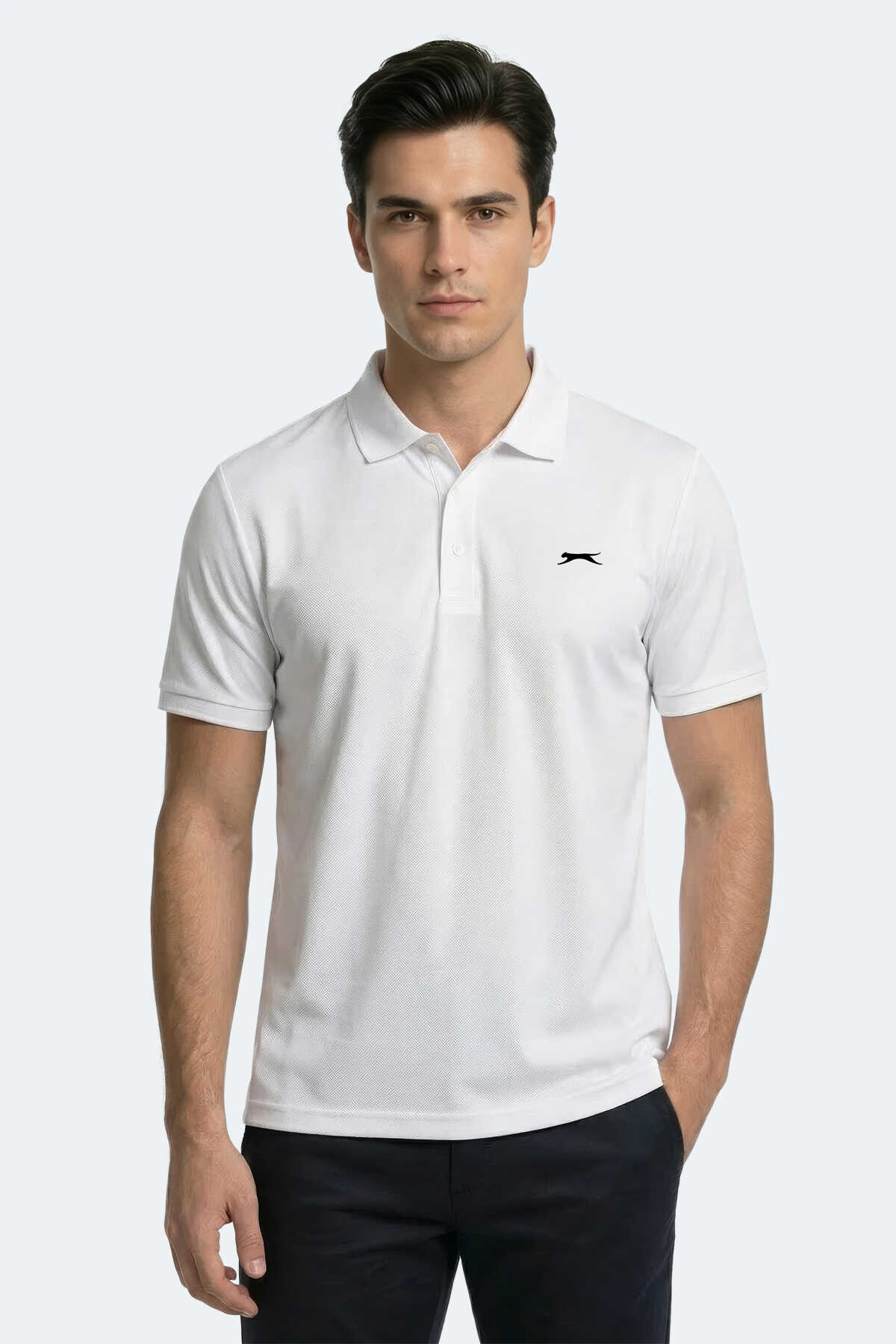 Slazenger - Slazenger KATINA Erkek Beyaz Tişört