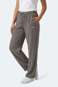 Slazenger - Slazenger KATKA Kadın Bol Paça Flare Yeşil Pantolon