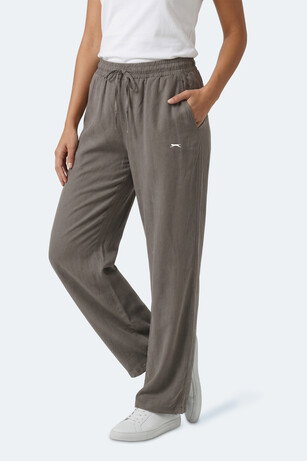 Slazenger KATKA Kadın Bol Paça Flare Yeşil Pantolon