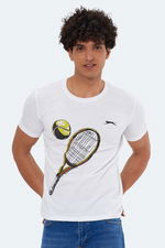 Slazenger - Slazenger KATONS IN Erkek Baskılı Beyaz Tişört Slazenger - Slazenger KATONS IN Erkek Baskılı Beyaz Tişört