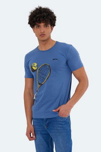 Slazenger - Slazenger KATONS IN Erkek Baskılı Indigo Tişört Slazenger - Slazenger KATONS IN Erkek Baskılı Indigo Tişört