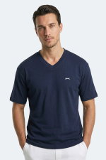 Slazenger - Slazenger KATRE Erkek Oversıze Lacivert Tişört