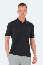 Slazenger - Slazenger KATSURO Erkek Polo Yaka Koyu Gri Tişört