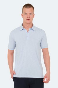 Slazenger - Slazenger KATSURO Erkek Polo Yaka Mavi Tişört Slazenger - Slazenger KATSURO Erkek Polo Yaka Mavi Tişört